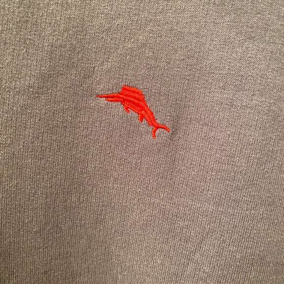 Tommy Bahama Men’s XL Grey 1/2 Zip Front Long Sleeve Top Vacation Fall Winter - Picture 4 of 10